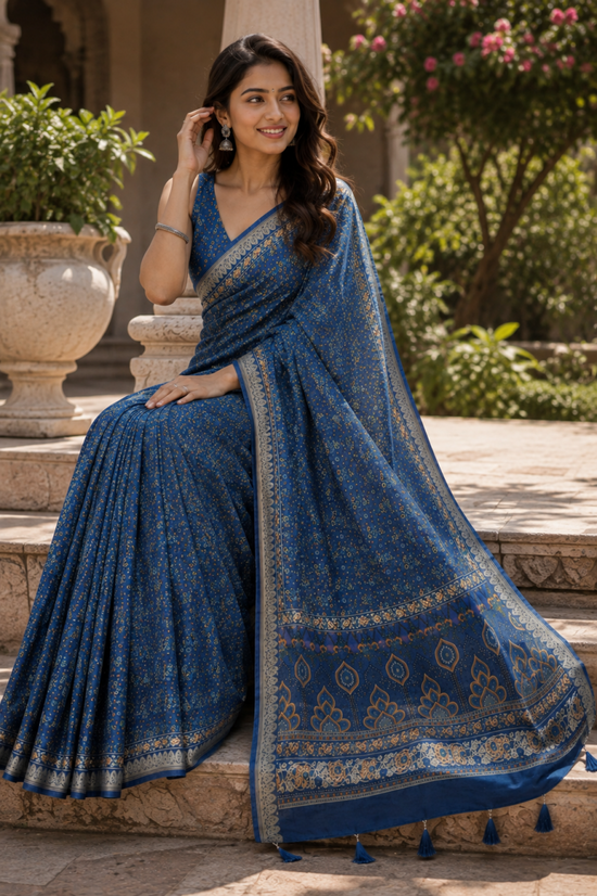 Amrah Wholesale Mv Vis 61 Moss Silk Saree