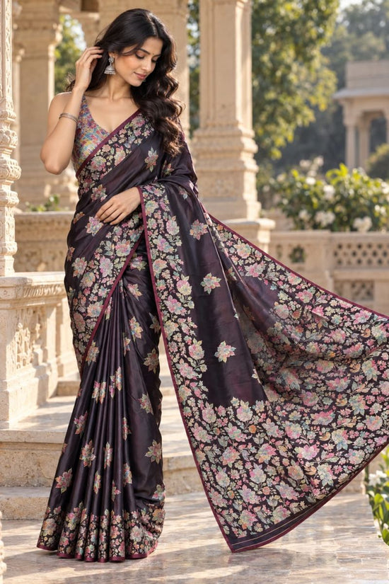 Amrah Wholesale Mv Vis 65 Satin Silk Saree