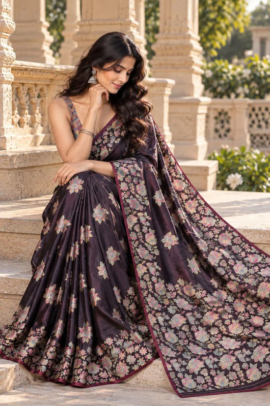 Amrah Wholesale Mv Vis 65 Satin Silk Saree