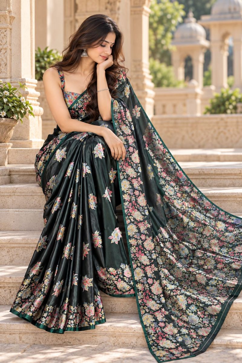 Amrah Wholesale Mv Vis 65 Satin Silk Saree