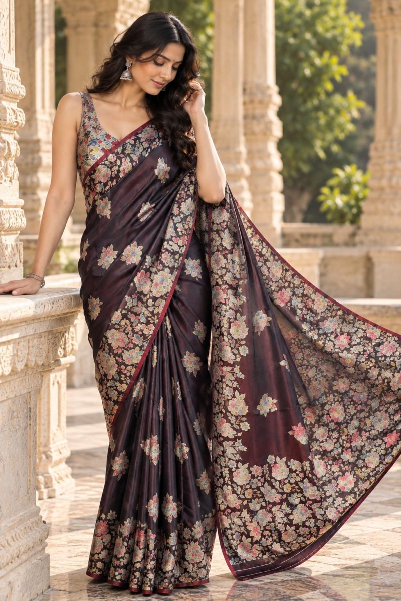 Amrah Wholesale Mv Vis 65 Satin Silk Saree