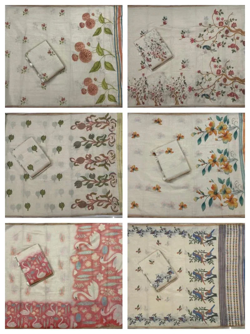 Amrah Wholesale Myra Vol 24 Khadi Silk Printed Office Wear Saree