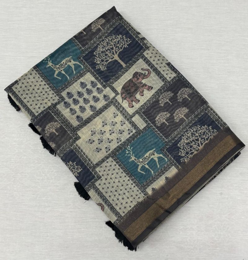 Amrah Wholesale Myra Vol 25 Khadi Silk Digital Printed Saree