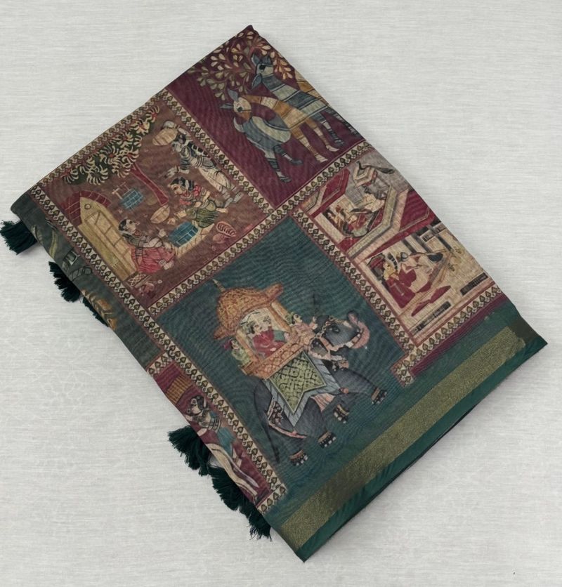 Amrah Wholesale Myra Vol 25 Khadi Silk Digital Printed Saree
