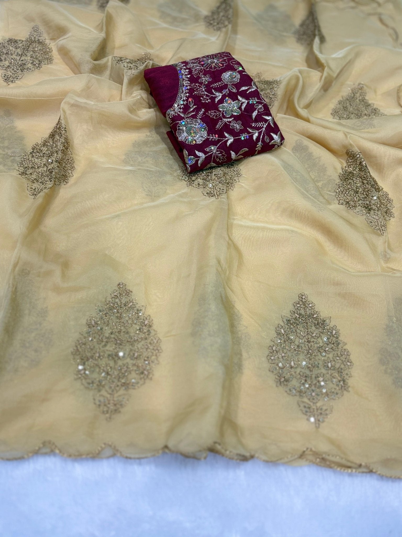 Amrah Wholesale Naina Ah Soft Organza Saree Collection - Amrah Wholesale
