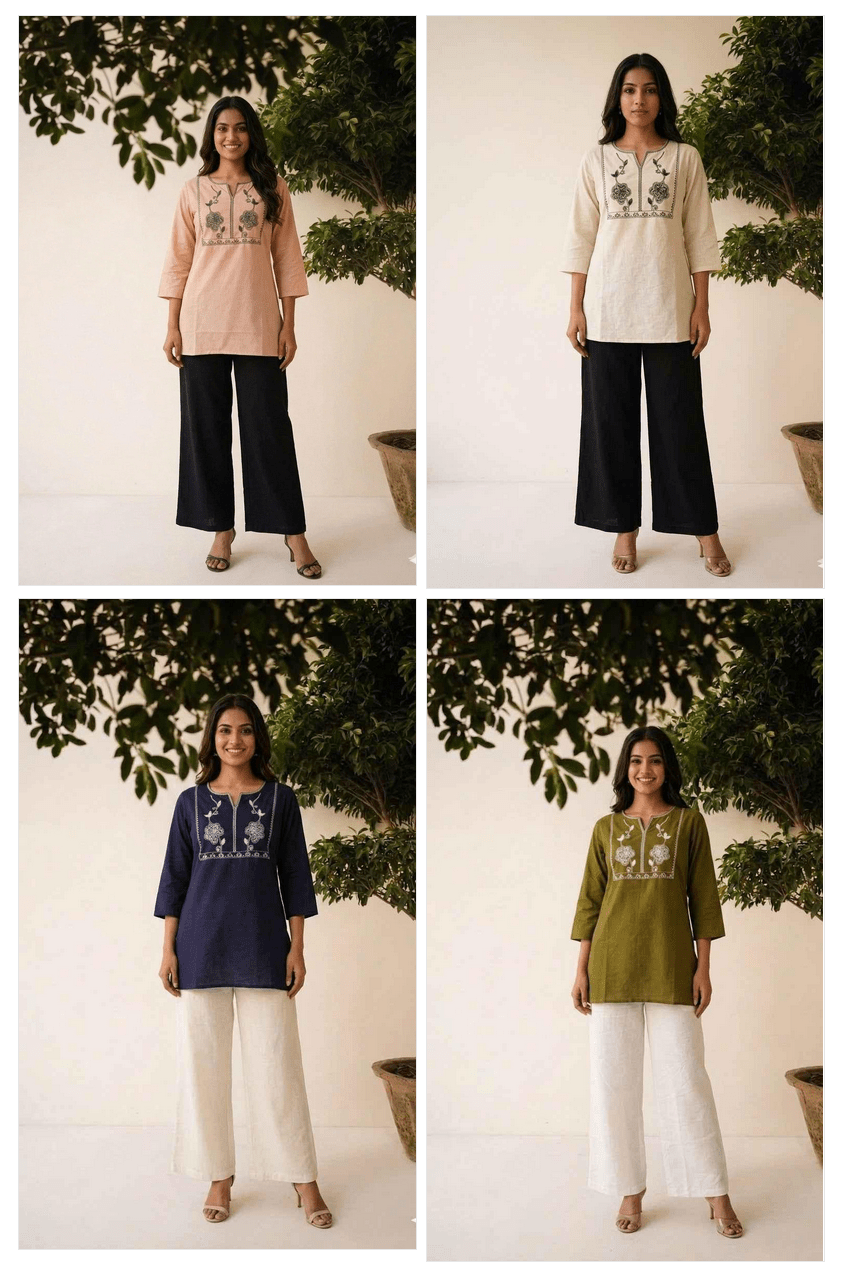 Amrah Wholesale Naisha Cotton Flex Cordset Co Ord Set - Amrah Wholesale