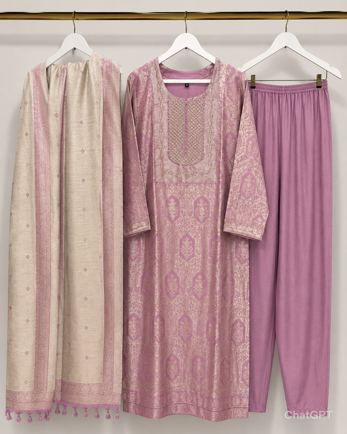 Amrah Wholesale Naisha K 1021 Kanjivaram Silk Kurti Pant Dupatta Set