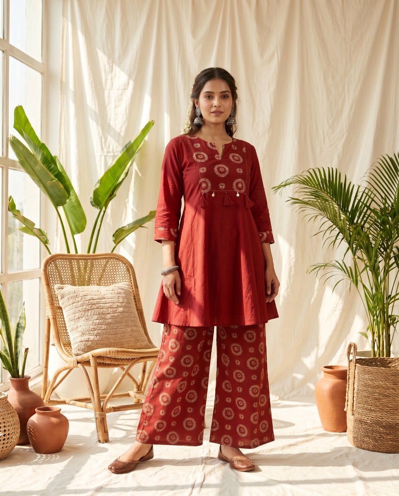 Amrah Wholesale Naisha K 1028 Cotton Manual Work Kurti Pant Set