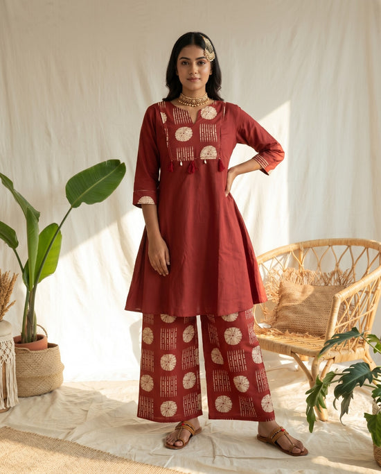 Amrah Wholesale Naisha K 1028 Cotton Manual Work Kurti Pant Set