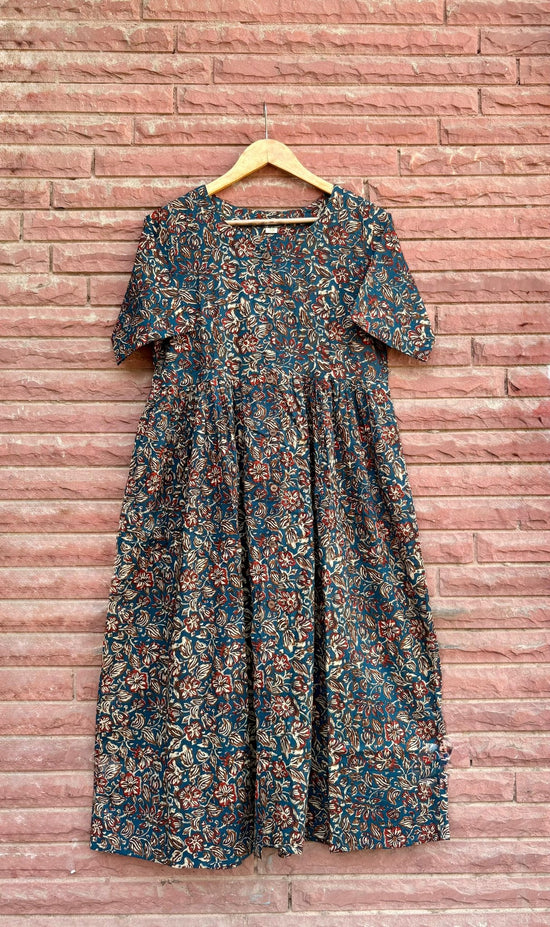 Amrah Wholesale Naisha K 1060 Cotton Printed Midi One Piece Dress - Amrah Wholesale