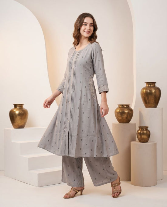 Amrah Wholesale Naisha K 1077 Pure Viscose Butti Work Kurti Pant Set