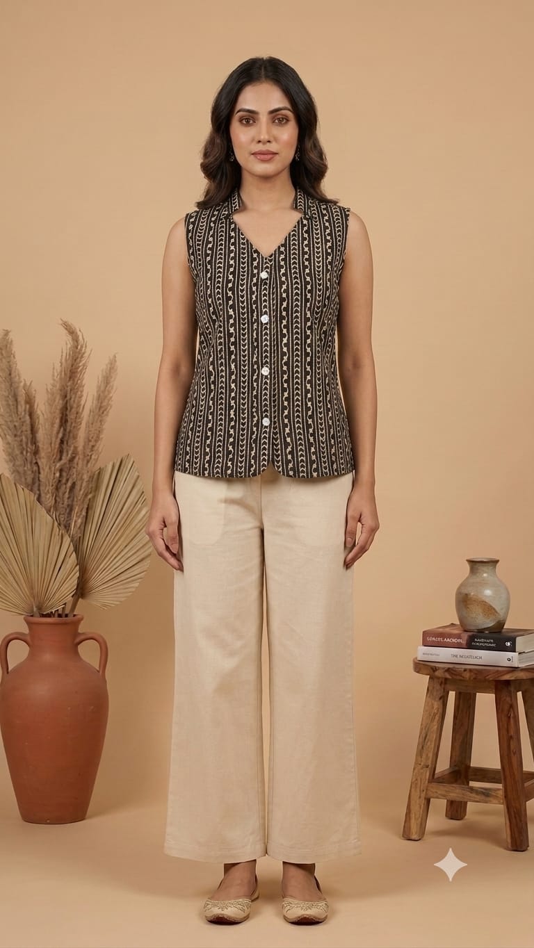 Amrah Wholesale Naisha K 1128 Cotton Printed Sleeveless Tops Collection - Amrah Wholesale