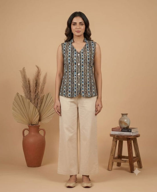 Amrah Wholesale Naisha K 1128 Cotton Printed Sleeveless Tops Collection - Amrah Wholesale