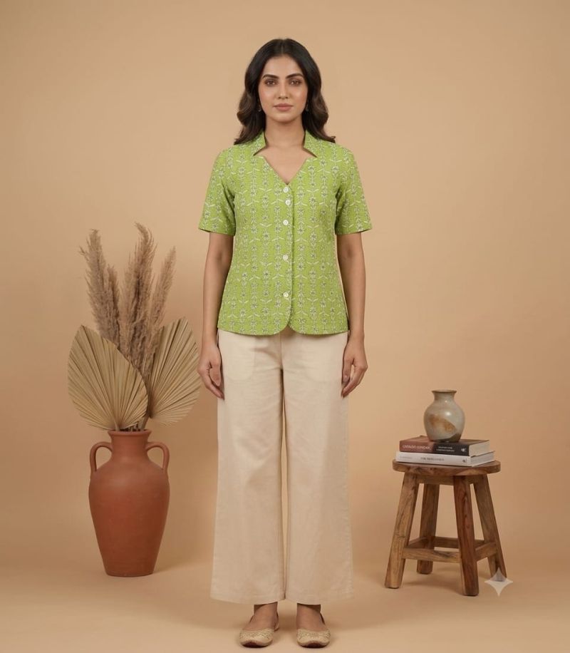 Amrah Wholesale Naisha K 1128 Cotton Printed Sleeveless Tops Collection - Amrah Wholesale