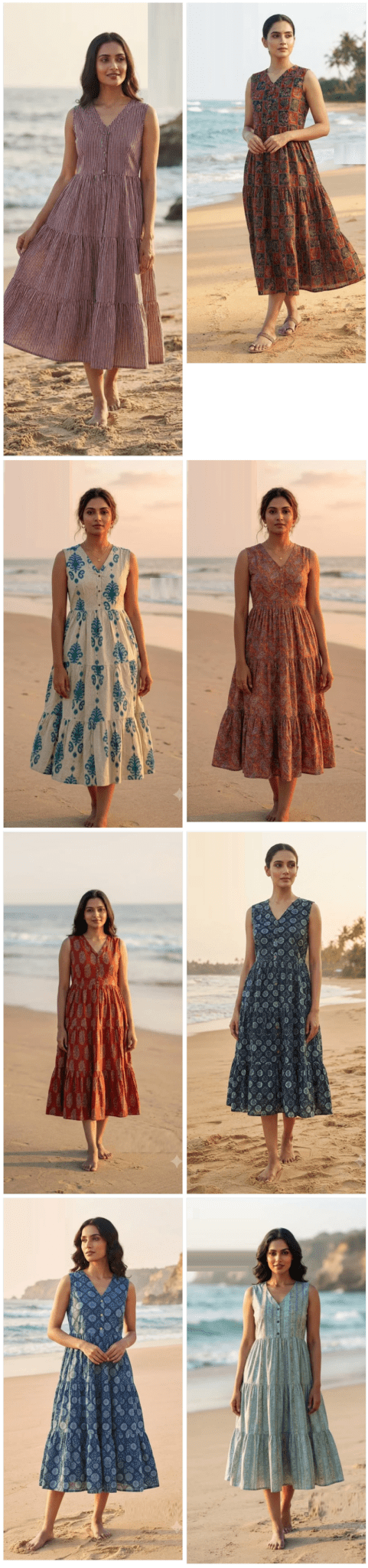 Amrah Wholesale Naisha K 1140 Cotton Printed V Neck Stitched Dresses - Amrah Wholesale