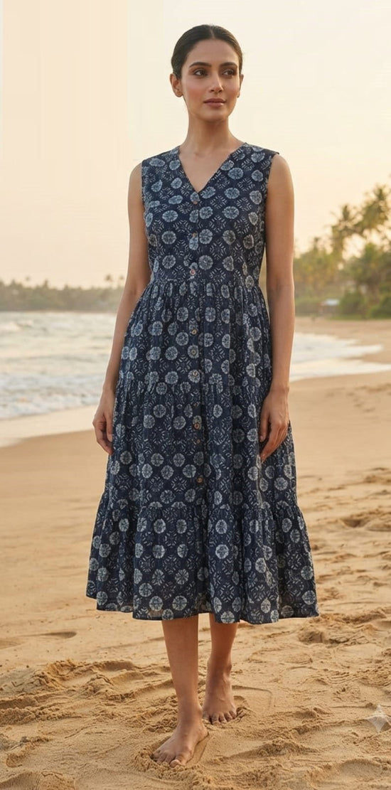 Amrah Wholesale Naisha K 1140 Cotton Printed V Neck Stitched Dresses - Amrah Wholesale