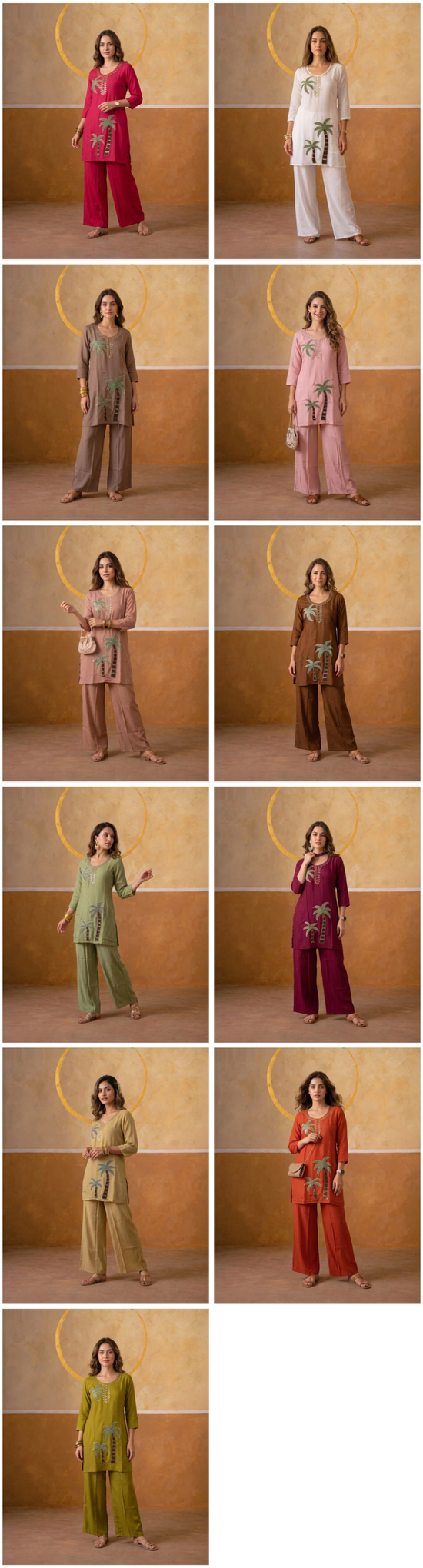 Amrah Wholesale Naisha K 1178 Mul Chanderi Kurti Pant Set