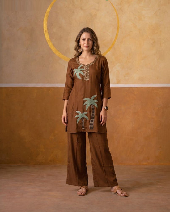Amrah Wholesale Naisha K 1178 Mul Chanderi Kurti Pant Set