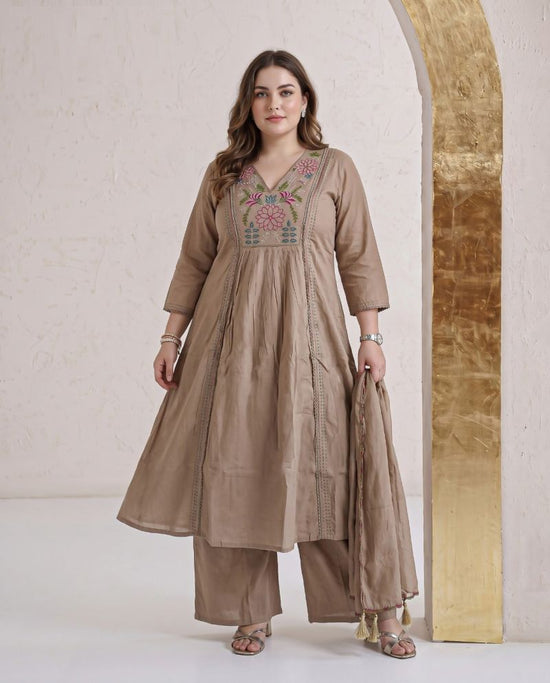 Amrah Wholesale Naisha K 1180 Dhabu Cotton Kurti Pant Dupatta Set