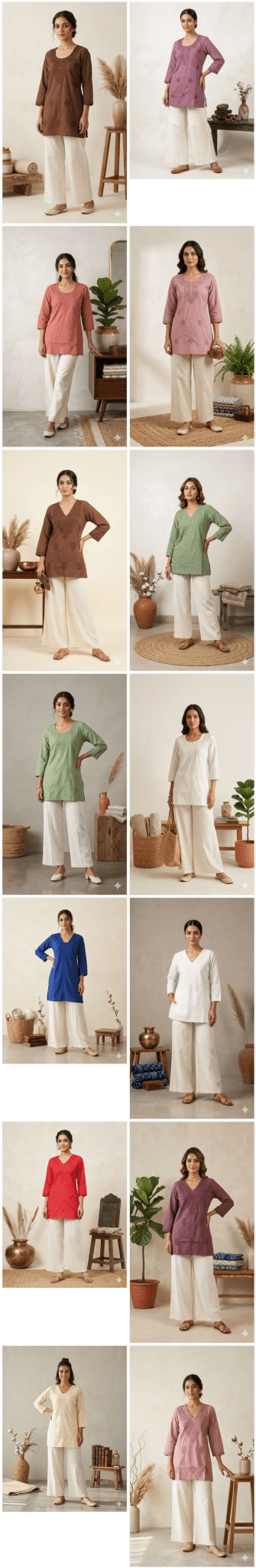 Amrah Wholesale Naisha K 1185 Cotton Embroidered Kurti - Amrah Wholesale