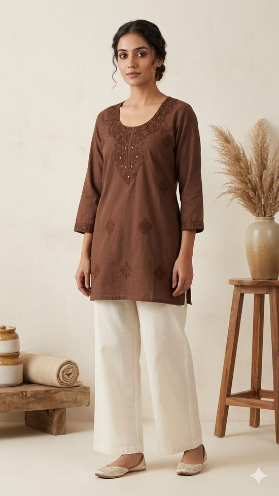 Amrah Wholesale Naisha K 1185 Cotton Embroidered Kurti