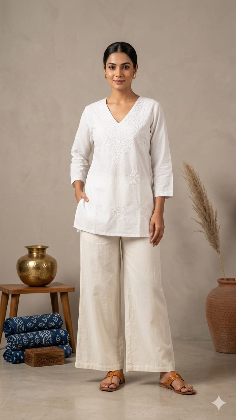 Amrah Wholesale Naisha K 1185 Cotton Embroidered Kurti