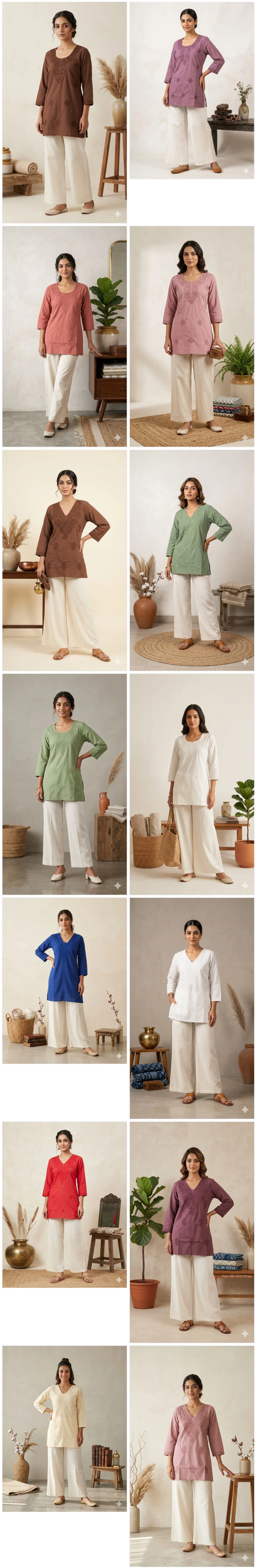 Amrah Wholesale Naisha K 1185 Cotton Embroidered Kurti