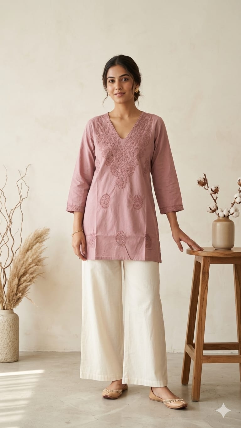 Amrah Wholesale Naisha K 1185 Cotton Embroidered Kurti