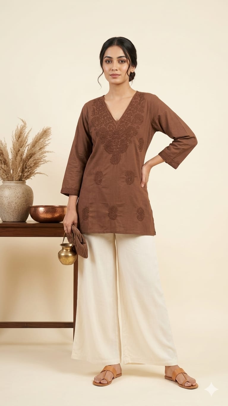 Amrah Wholesale Naisha K 1185 Cotton Embroidered Kurti