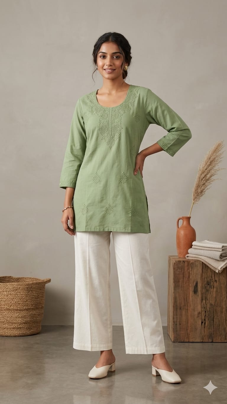 Amrah Wholesale Naisha K 1185 Cotton Embroidered Kurti