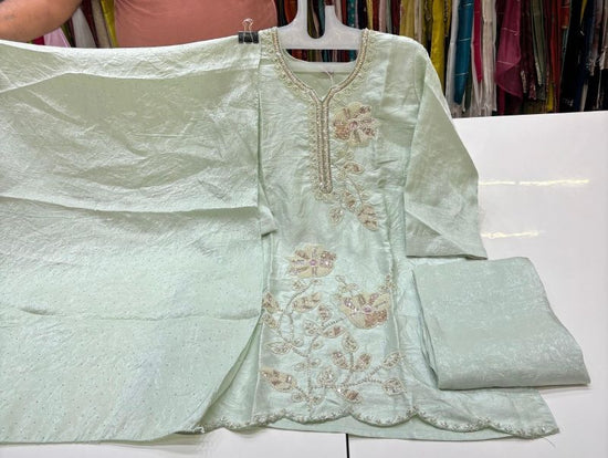 Amrah Wholesale Naisha K 1195 Crush Kurti Pant Dupatta Set