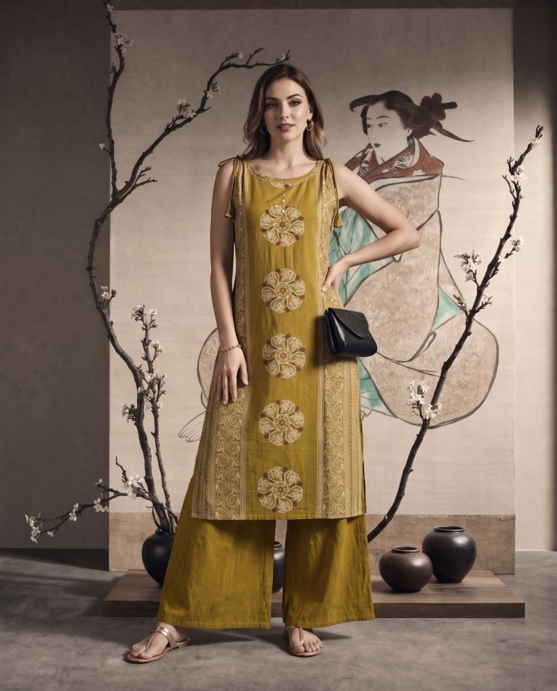 Amrah Wholesale Naisha K 1204 Vatican Kurti With Bottom