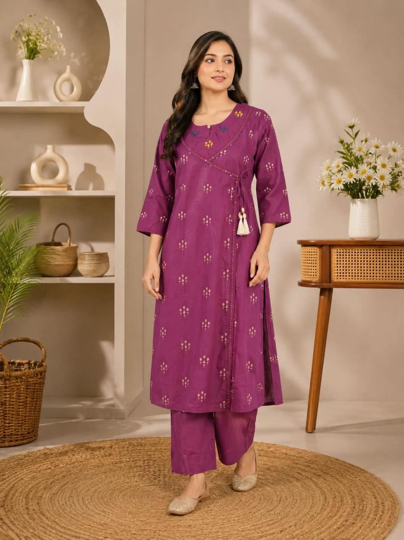 Amrah Wholesale Naisha K 1238 Cotton Handloom Kurti Pant Set