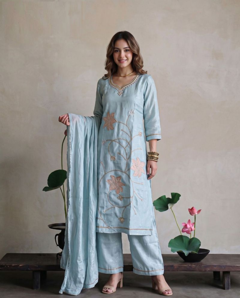 Amrah Wholesale Naisha K 1266 Glass Crush Kurti Set - Amrah Wholesale