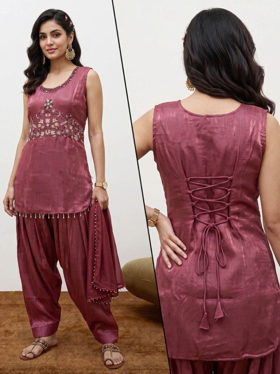 Amrah Wholesale Naisha K 1396 Chiffon Glass Hand Work Farshi Salwar Suit Collection