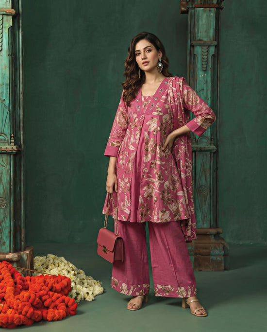 Amrah Wholesale Naisha K 1397 Berlin Discharge Print Hand Work Kurti Pant Dupatta Set