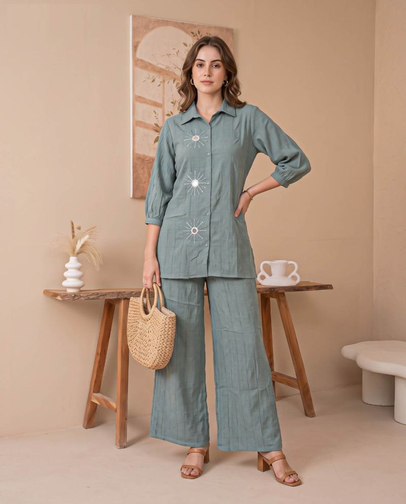 Amrah Wholesale Naisha K 1398 Imported Manual Work Co Ord Set Collection