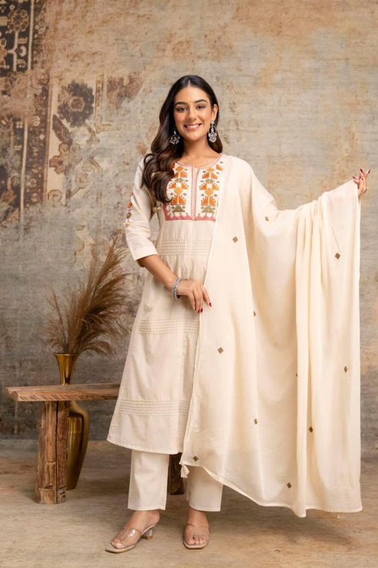 Amrah Wholesale Naisha K 1445 Silly Cotton Embroidered Salwar Suit Set