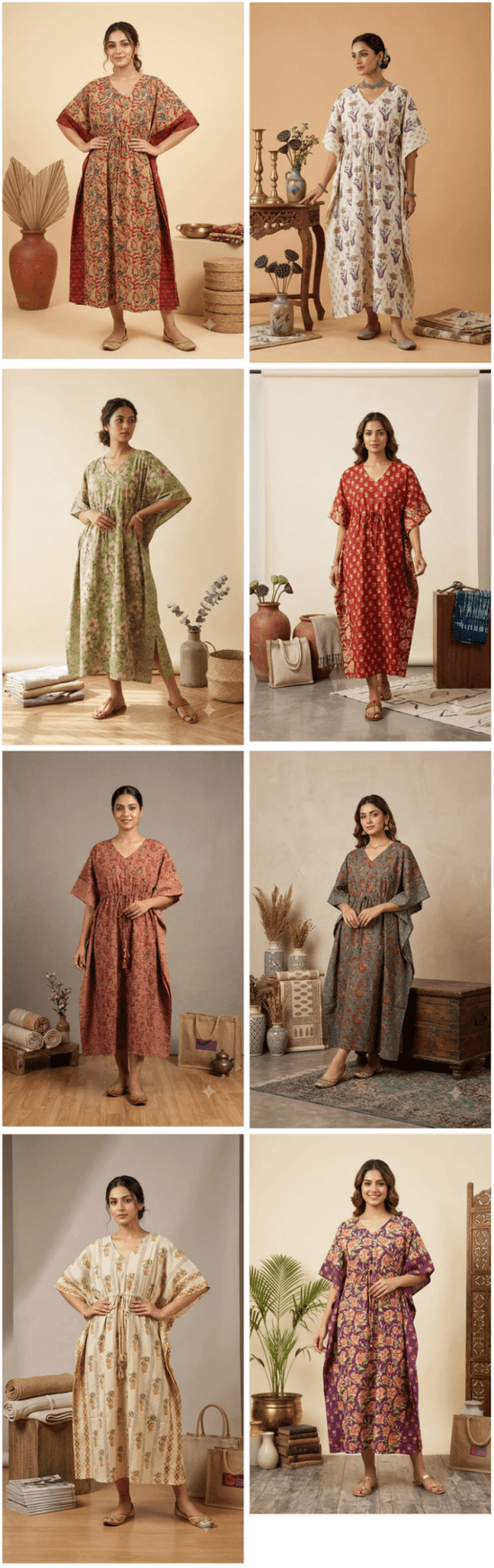 Amrah Wholesale Naisha K 428 Vol 4 Cotton Printed Kaftan - Amrah Wholesale