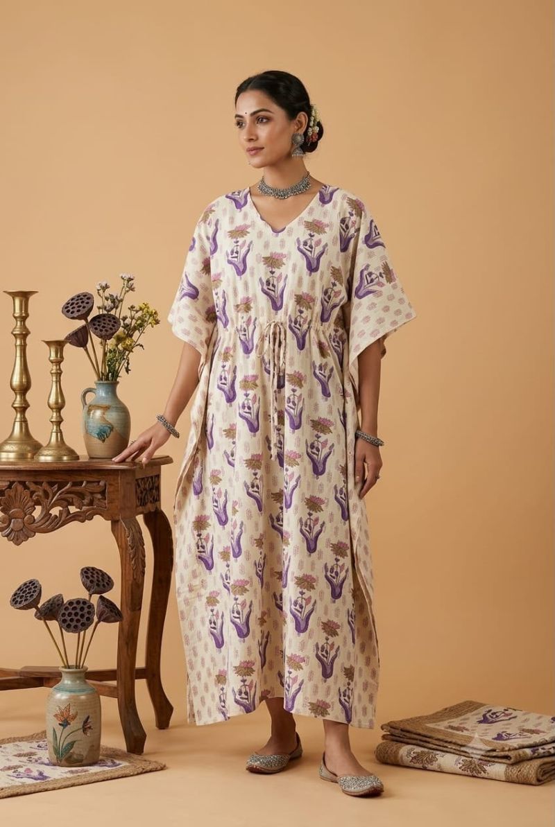 Amrah Wholesale Naisha K 428 Vol 4 Cotton Printed Kaftan - Amrah Wholesale