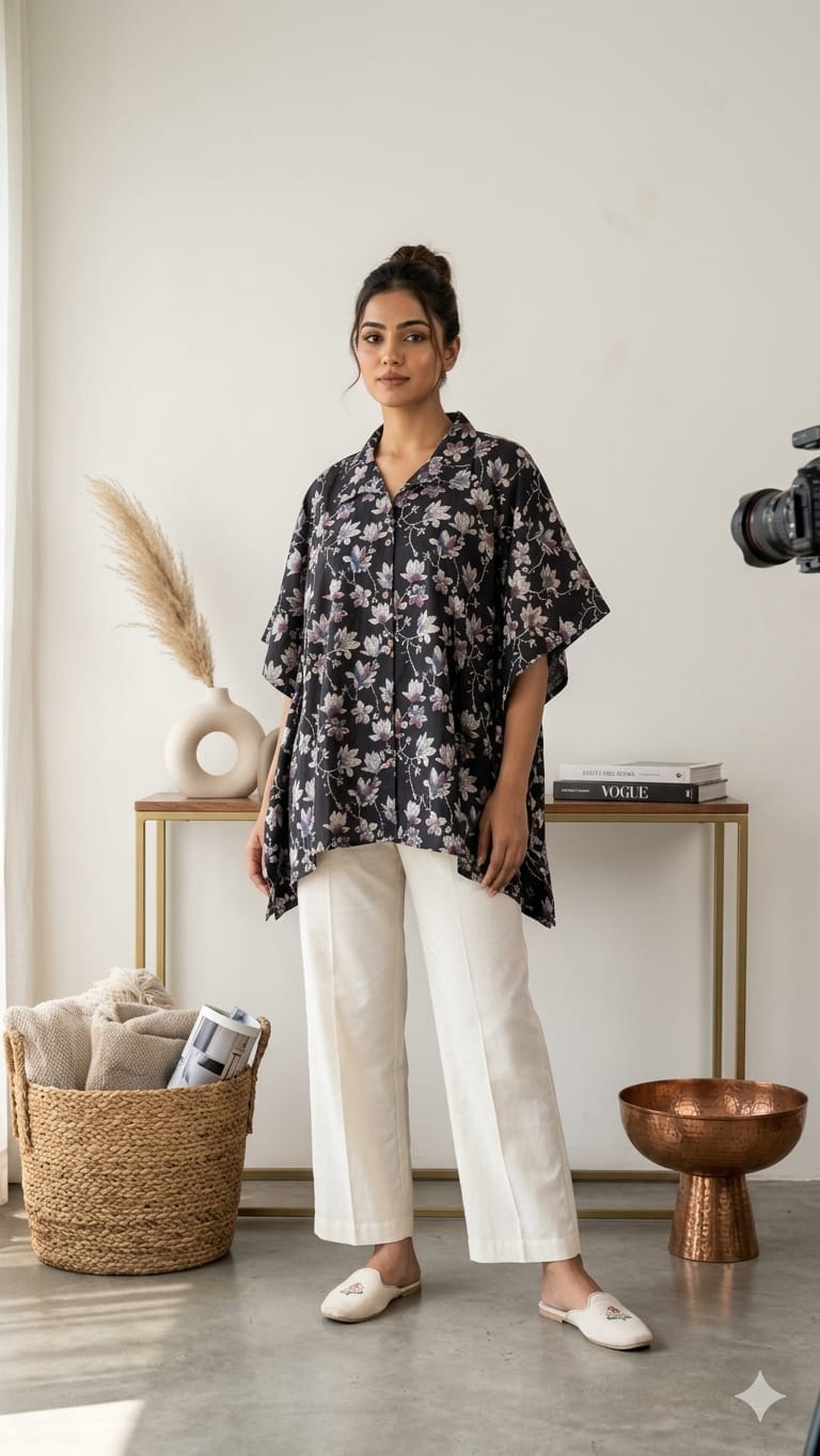 Amrah Wholesale Naisha K 924 Vol 2 Cotton Printed Kaftan Style Shirt Tops - Amrah Wholesale