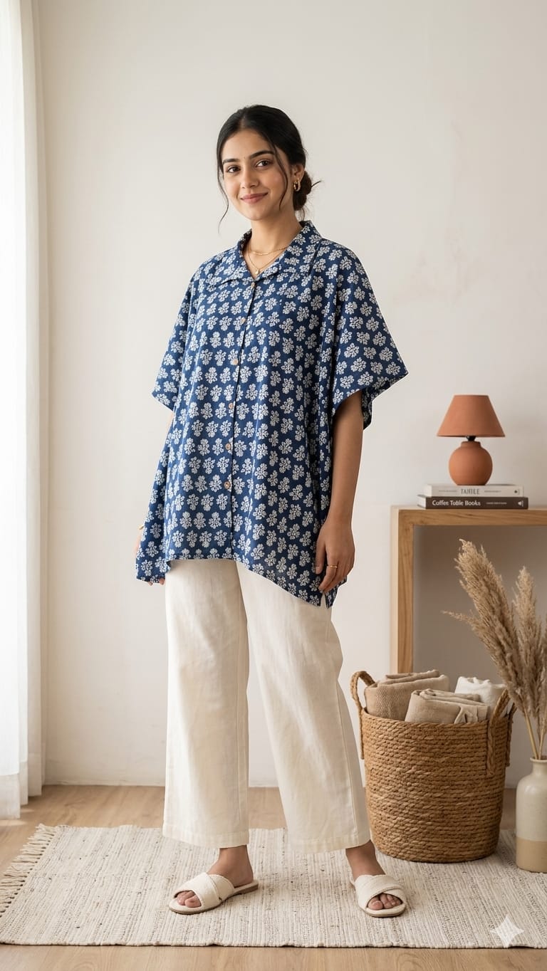 Amrah Wholesale Naisha K 924 Vol 2 Cotton Printed Kaftan Style Shirt Tops - Amrah Wholesale
