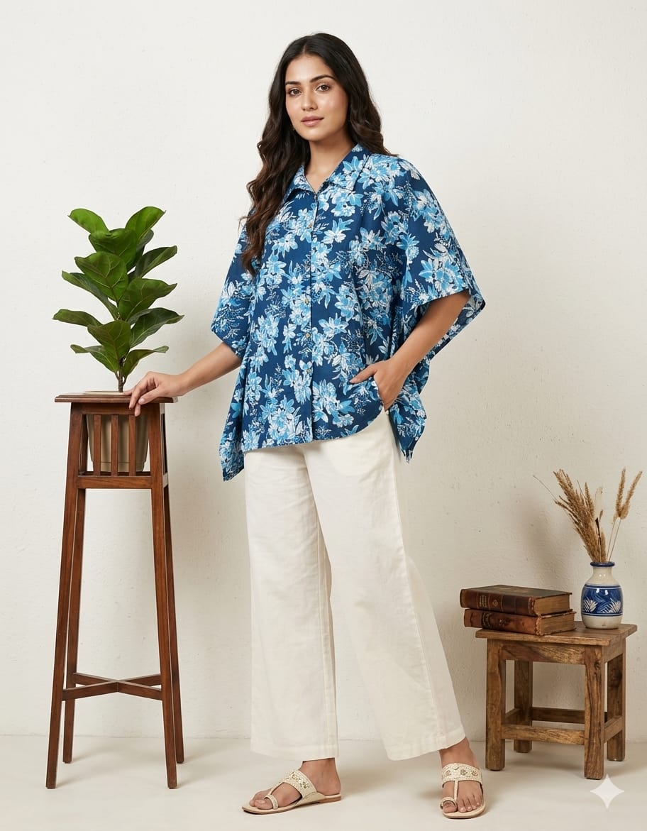 Amrah Wholesale Naisha K 924 Vol 2 Cotton Printed Kaftan Style Shirt Tops - Amrah Wholesale