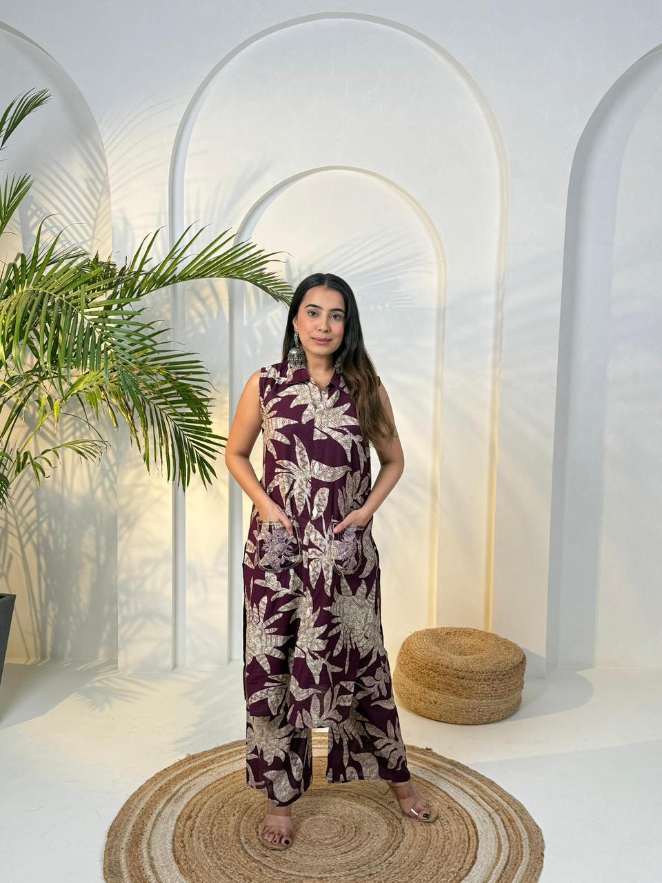 Amrah Wholesale Naisha K 943 Vertican Kurti Pant Set - Amrah Wholesale