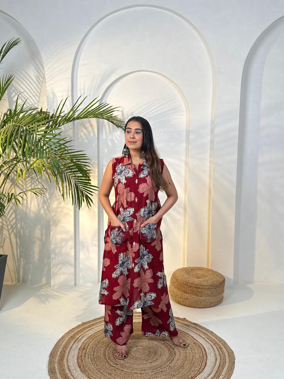 Amrah Wholesale Naisha K 943 Vertican Kurti Pant Set - Amrah Wholesale