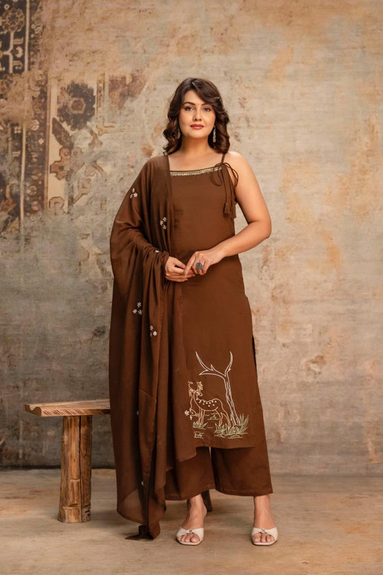 Amrah Wholesale Naisha K 992 Cotton Kurti Pant Dupatta Set - Amrah Wholesale