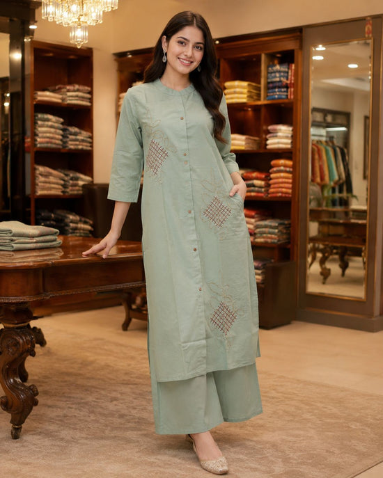 Amrah Wholesale Naisha K 995 Mul Cotton Kurti Pant Set - Amrah Wholesale