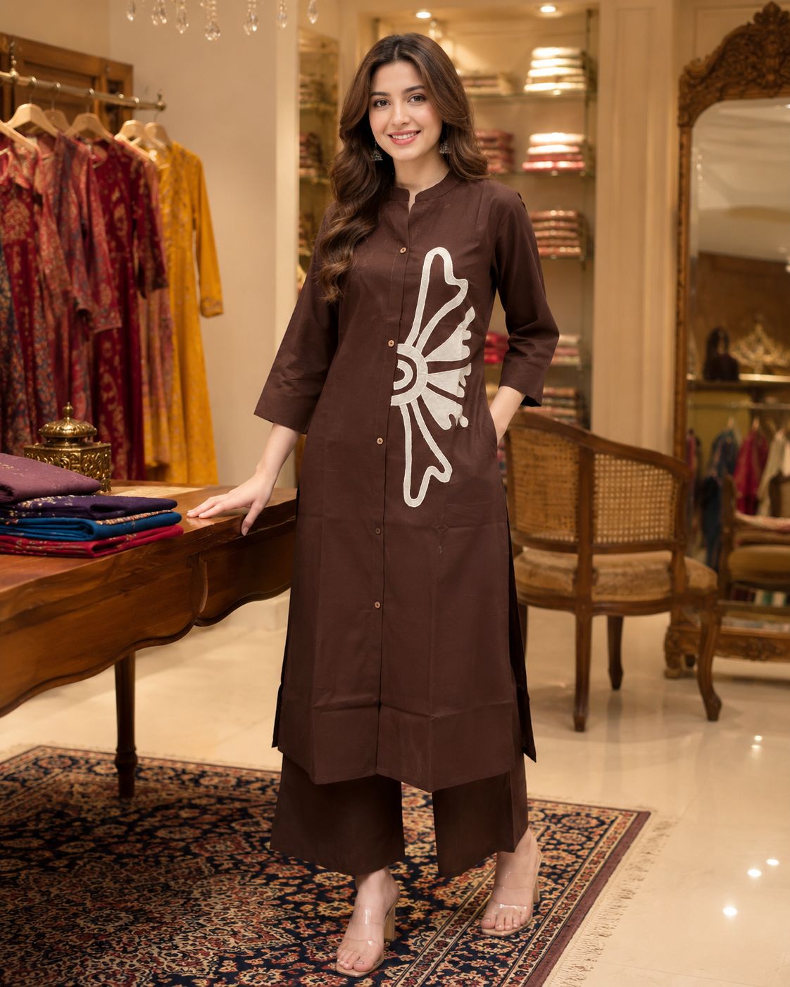 Amrah Wholesale Naisha K 995 Mul Cotton Kurti Pant Set - Amrah Wholesale