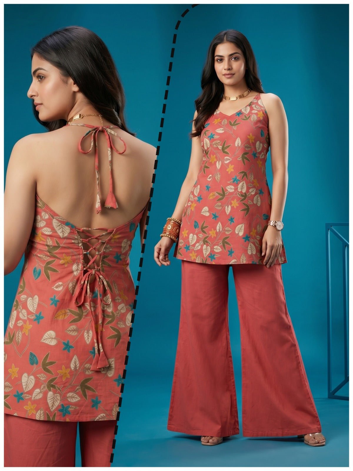 Amrah Wholesale Naisha K 997 Cotton Co Ord Set - Amrah Wholesale