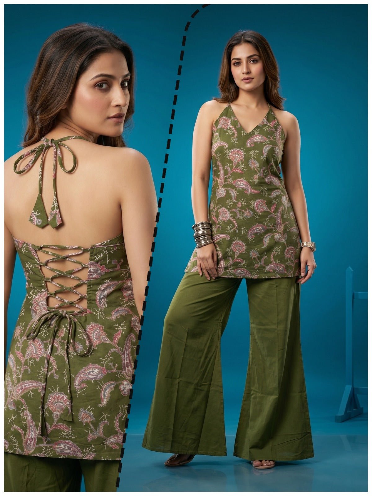 Amrah Wholesale Naisha K 997 Cotton Co Ord Set - Amrah Wholesale